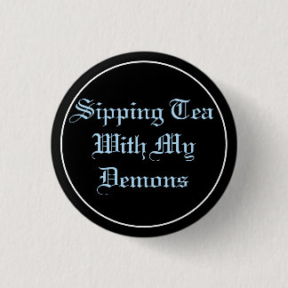 Tea & Demons Pastel Gothic Ronde Button 3,2 Cm
