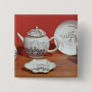 Tea-dienst aangeboden aan Carl Linnaeus Vierkante Button 5,1 Cm