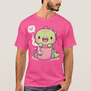Tea Dino Tea Rex Pun T-shirt