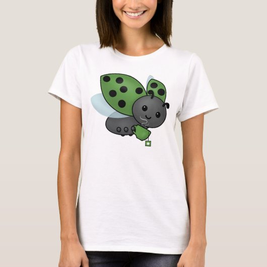 Tea Drink Ladybug T-Shirt (Voorkant)