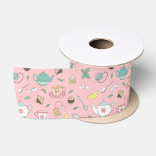 Tea Drinker Tea Cups en theepotten Roze Lint