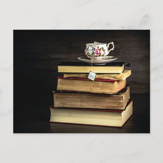 Tea en Boeken Briefkaart (Voorkant)