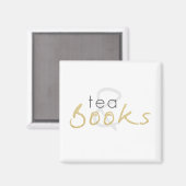 Tea en Books Magnet Magneet (Voorkant / Achterkant)