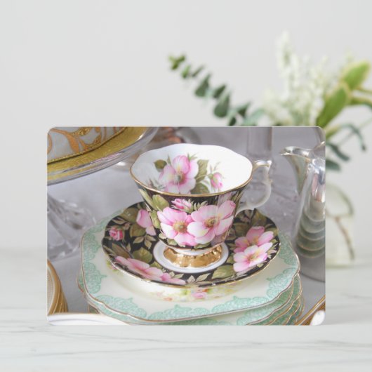 Tea en Cake uitnodiging vanmiddag (Staand voorkant)