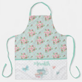 Tea en Cupcake Time Gepersonaliseerd Schort (Voorkant)
