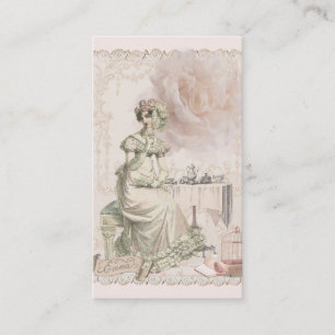 Tea en Romance Jane Austen Geïnspireerd Visitekaa Visitekaartje
