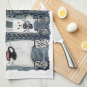 Tea en Warm Socks Kitchen Towelen Theedoek (Quarter Fold)