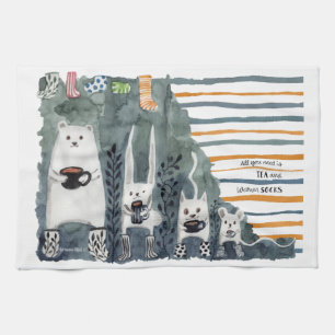 Tea en Warm Socks Kitchen Towelen Theedoek