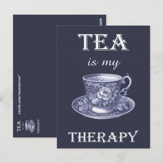 Tea Est Ma Carte Postale Thérapeutique (Devant / Derrière)