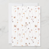 Tea for Two Floral Birthday Invitation Kaart (Achterkant)