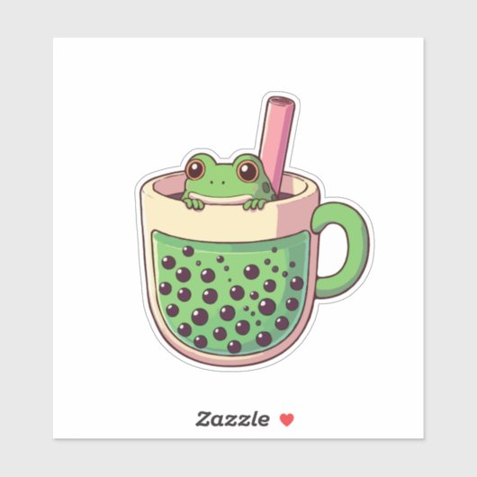Tea Frog Sticker (Vel)