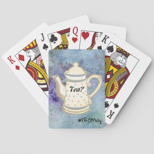 Tea? #FROMily Van Fandom Liu Diner Design Pokerkaarten (Achterkant)
