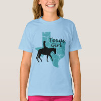 Tea Girl Horseback Girls T-shirt