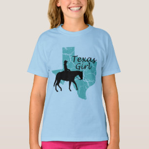 Tea Girl Horseback Girls T-shirt
