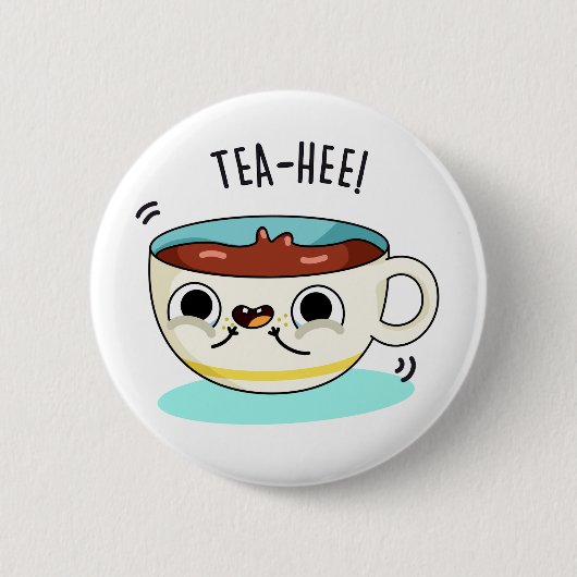 Tea Hee Funny Tea Cup Ronde Button 5,7 Cm (Voorkant)