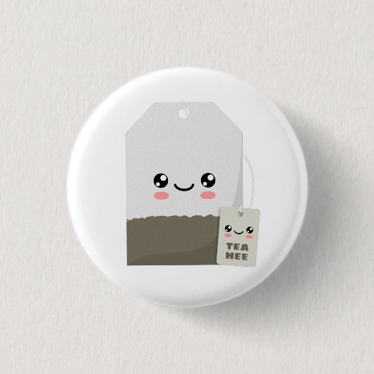 Tea Hee Ronde Button 3,2 Cm (Voorkant)