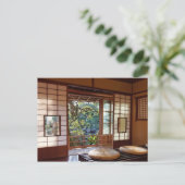Tea house in spring postcard briefkaart (Staand voorkant)