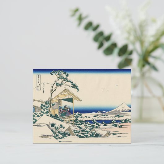 Tea house Koishikawa (door Hokusai) Briefkaart (Staand voorkant)
