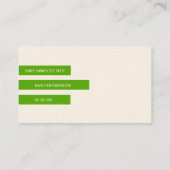 Tea House Visitekaartje (Achterkant)