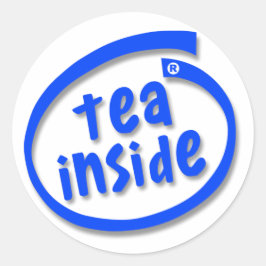 Tea Inside Ronde Sticker