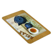 Tea-instelling Fotografie bovengrondse Uitzicht Magneet (Rechterzijde)