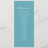 Tea Length Beach Programmes de mariage Seahorses (Dos)