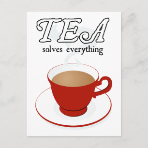 Tea lost alles op briefkaart