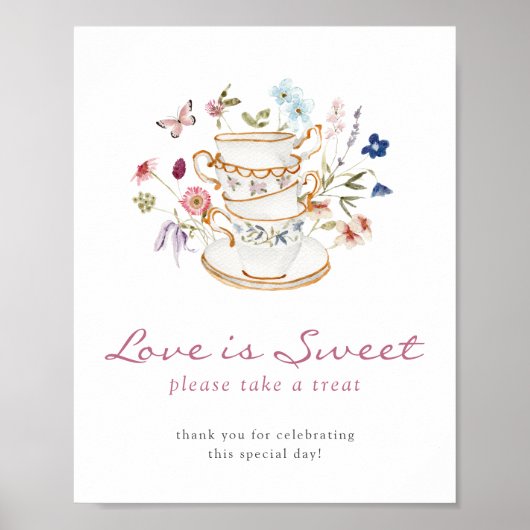 Tea Love Is Sweet Poster (Devant)