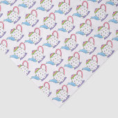 Tea Lover Polka Dot Pastel Teapot Tea Pot Print Tissuepapier (Detail)