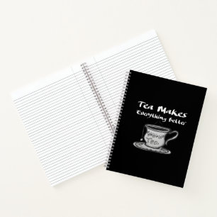Tea Lover Quote - thee maakt alles beter Notitieboek