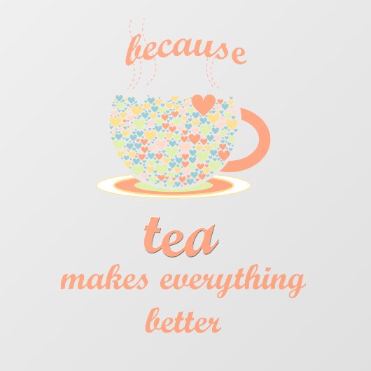 Tea Lover Raamsticker (Vel)