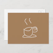 Tea Lovers Coffee Lovers modern simpel Briefkaart (Voorkant / Achterkant)