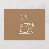Tea Lovers Coffee Lovers modern simpel Briefkaart (Voorkant)