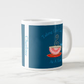 Tea Lovers Cute Personalized Extra Grote Beker (Voorkant rechts)