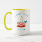 Tea Lovers Cute Personalized Mok (Links)