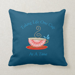 Tea Lovers Cute Quote Kussen