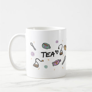 Tea Lovers Mug, Illustration Koffiemok
