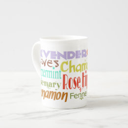 Tea Lovers Natural Herbs & Spices Bone China Mok