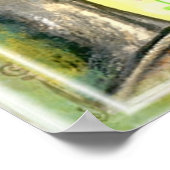 Tea Loving Maine Coon Cat Poster (Hoek)