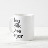 Tea Milk One Sugar | mok van het Kantoor-adviseur (Voorkant links)