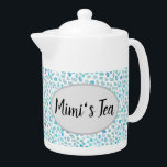 Tea Mimi's Sea Glass Motif Côtier Teapot<br><div class="desc">Profitez de notre théière motif Mimi's tea seagrass.</div>