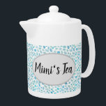Tea Mimi's Sea Glass Motif Côtier Teapot<br><div class="desc">Profitez de notre théière motif Mimi's tea seagrass.</div>