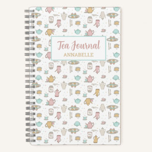 Tea Motif Feminine Carnet Journal journal