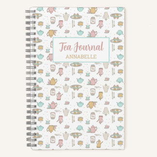 Tea Motif Feminine Carnet Journal journal