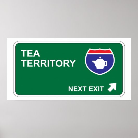 Tea Next Exit Poster (Voorkant)