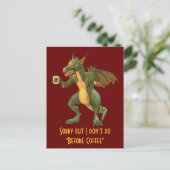 Tea of Coffee Dragon Briefkaart (Staand voorkant)
