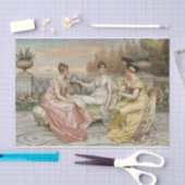 Tea op de Terrace door Frederic Soulacroix Tissuepapier (Craft)