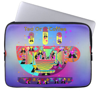 Tea Or Coffee Creative Coffee Cup Laptop Sleeve