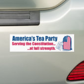 Tea Partij die de constitutionele Bumpersticker di (Op auto)