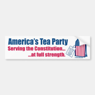 Tea Partij die de constitutionele Bumpersticker di